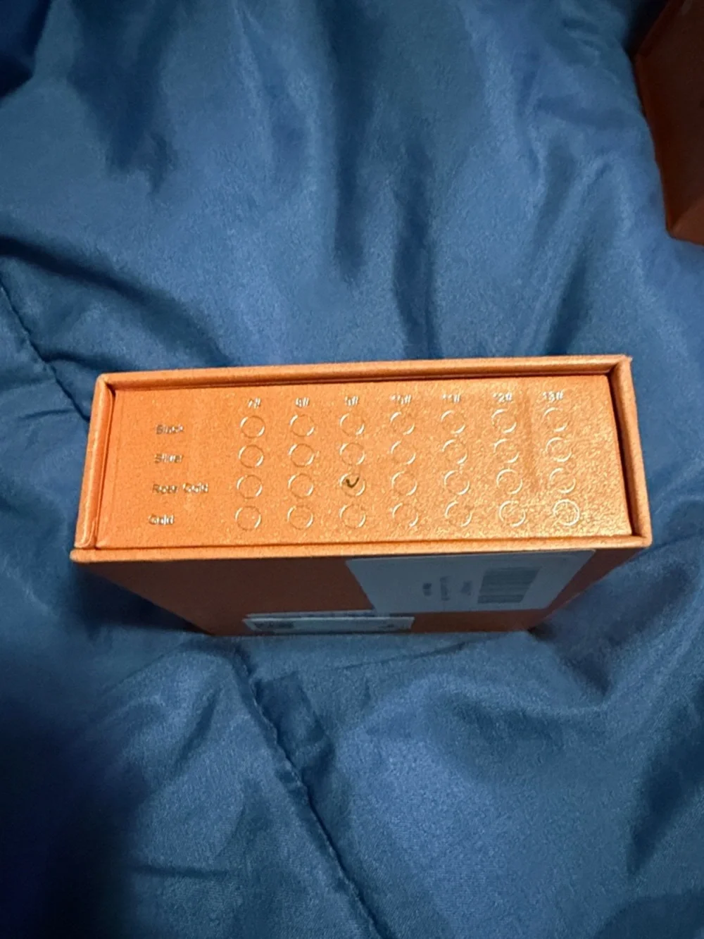Smart Health Ring with Orange Finish